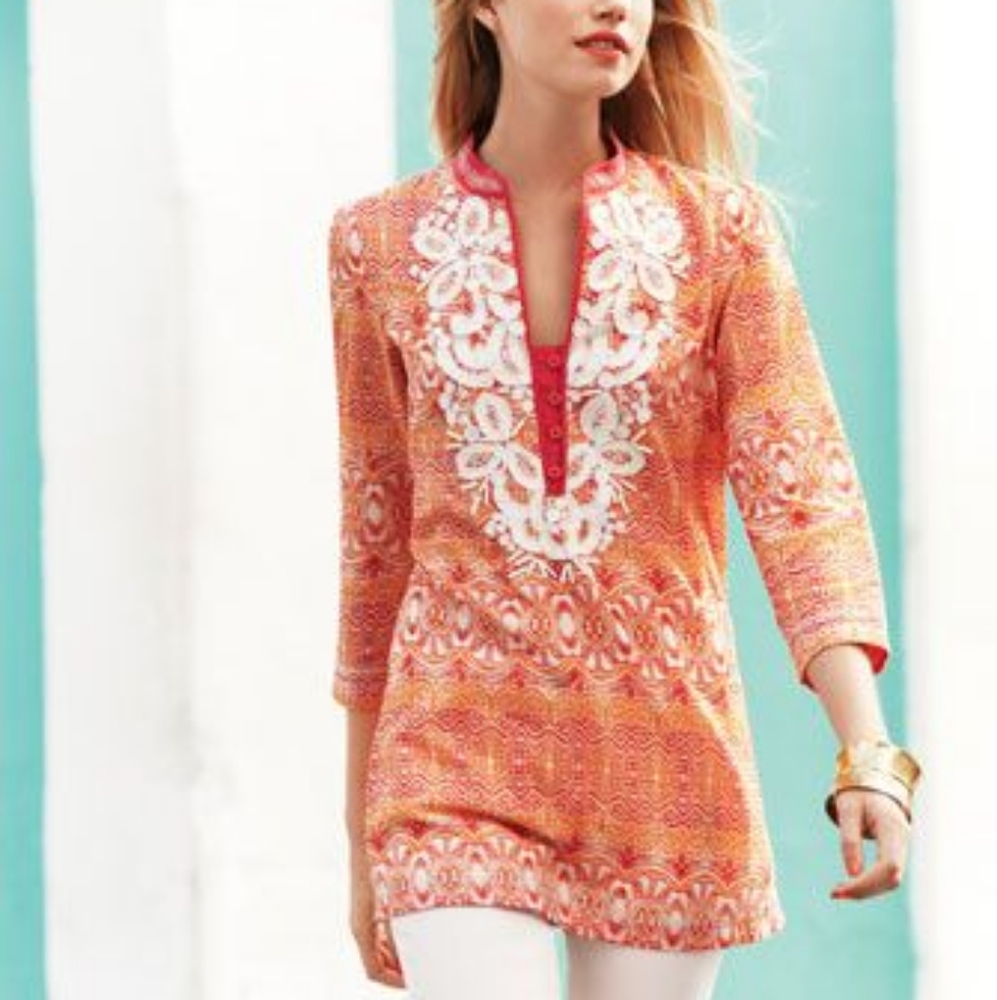 Indikka Embellished Tunic Top Sz. XL